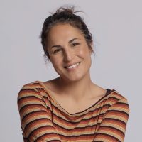 woman looking at camera